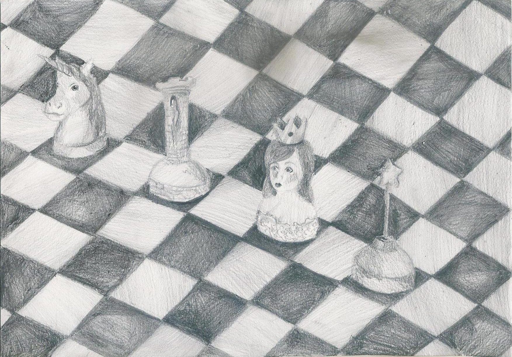 Autorka rysunku - Julia Huzarska, lat 17 (Młodzieżowy Dom Kultury Śródmieście we Wrocławiu, pracownia plastyczna Bartosza Hęćki).