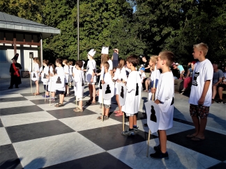 Żywe szachy w Polanicy Zdroju 27.08.2016.